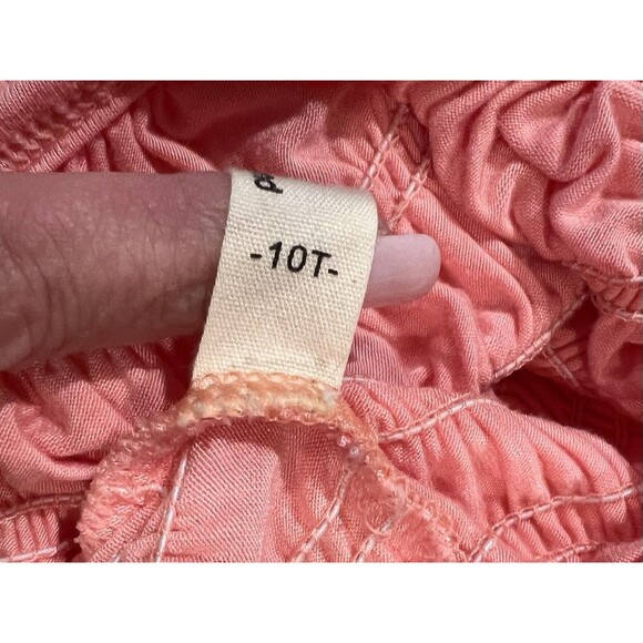 Everweekend Girls Boho Maxi Dress, Flower Girl Flowy Ruffle Swing Twirly 10T - Picture 7 of 7